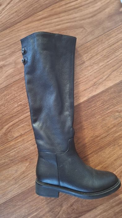 Сапоги кожаные женские