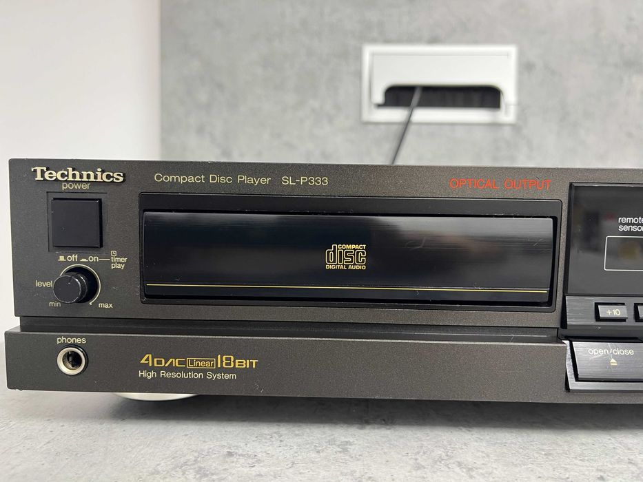 Technics SL-P 333, CD player, optical output, digital, Made in Japan