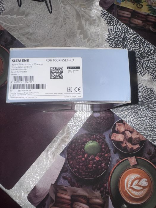 Termostat De Ambient Siemens RDH100RF/SET Fara Fir