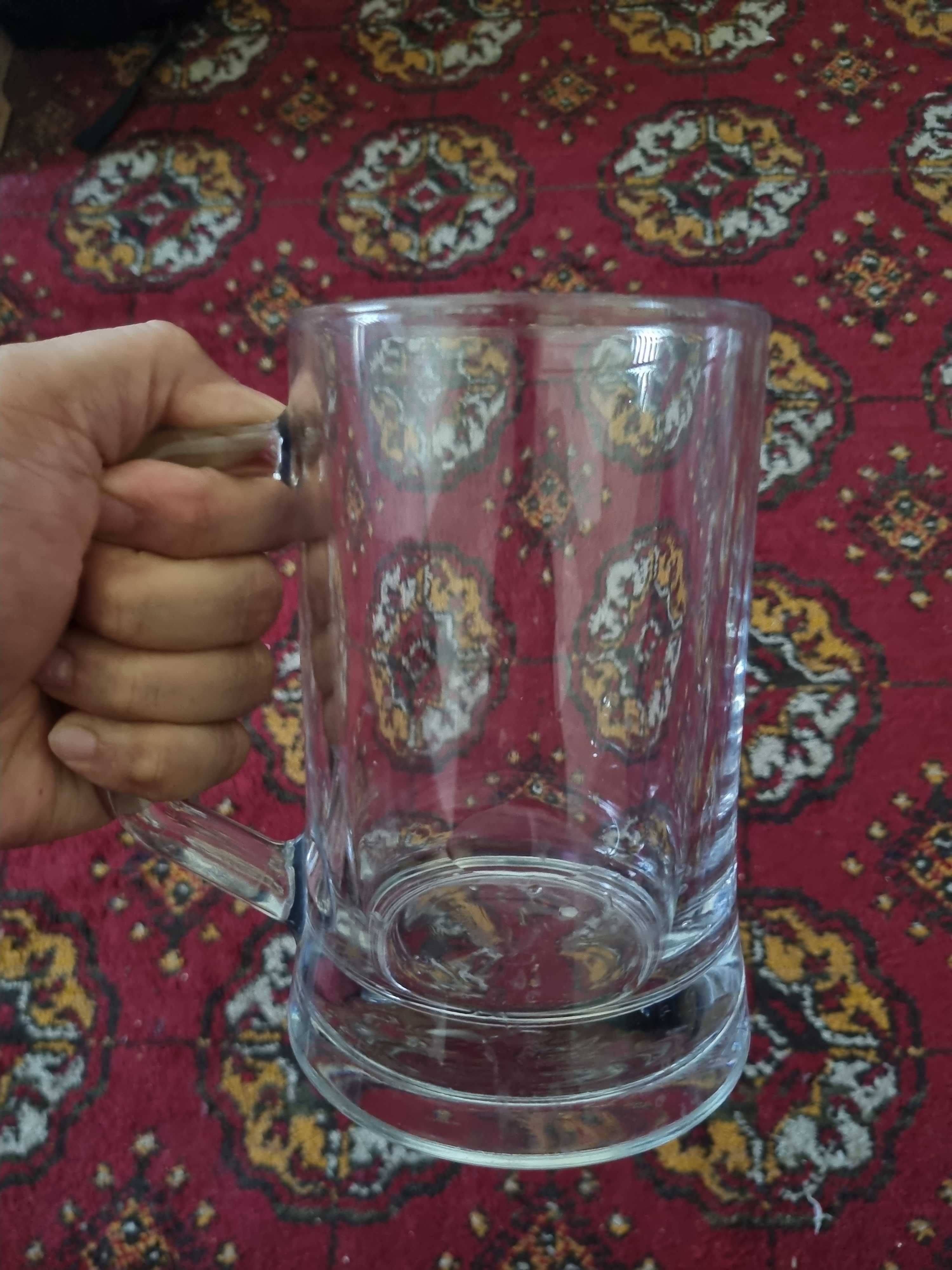 Set of 2 Premium 660ml Glass Mugs – For Beer or Milkshakes