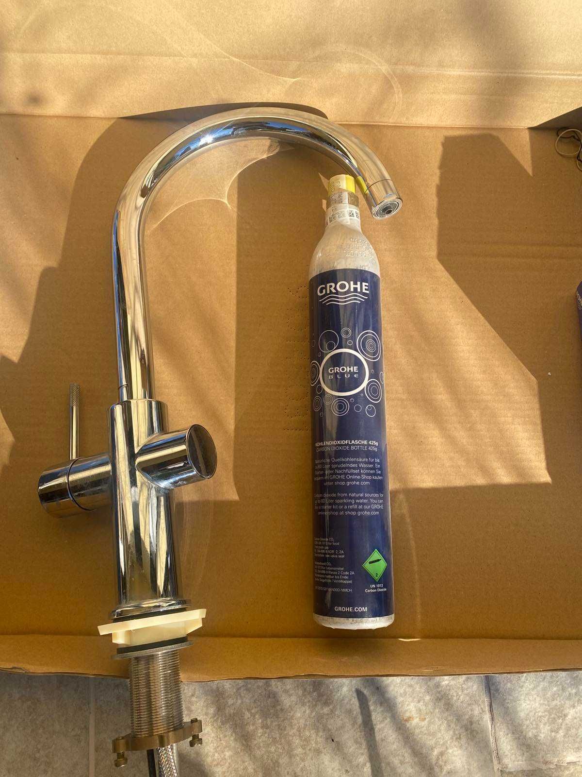 GROHE BLUE HOME Кухненски смесител и система за филтрирана и газирана
