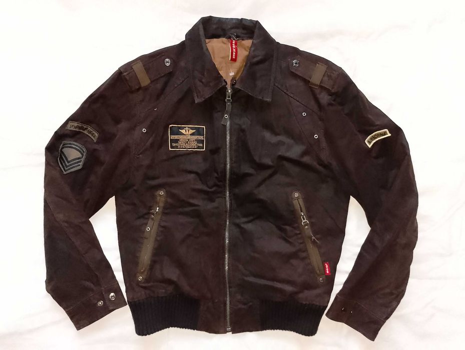 Пилотско Авиаторско Кожено Яке тип Бомбър