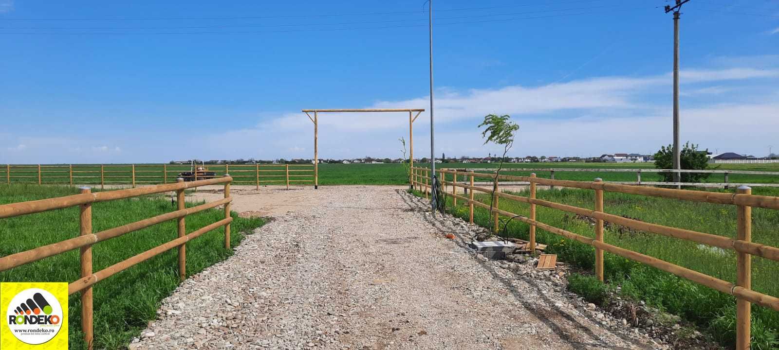 Garduri si Imprejmuiri din Lemn Rotund pentru Terenuri Agricole