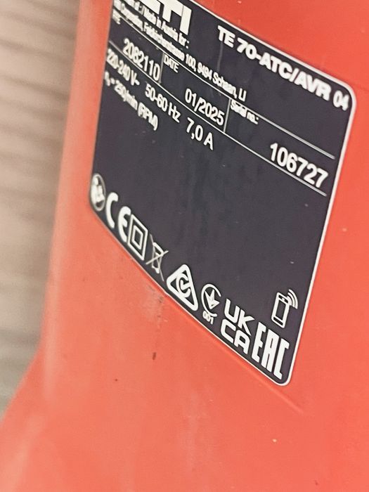 Hilti TE 70-ATC picamar demolator 2025
