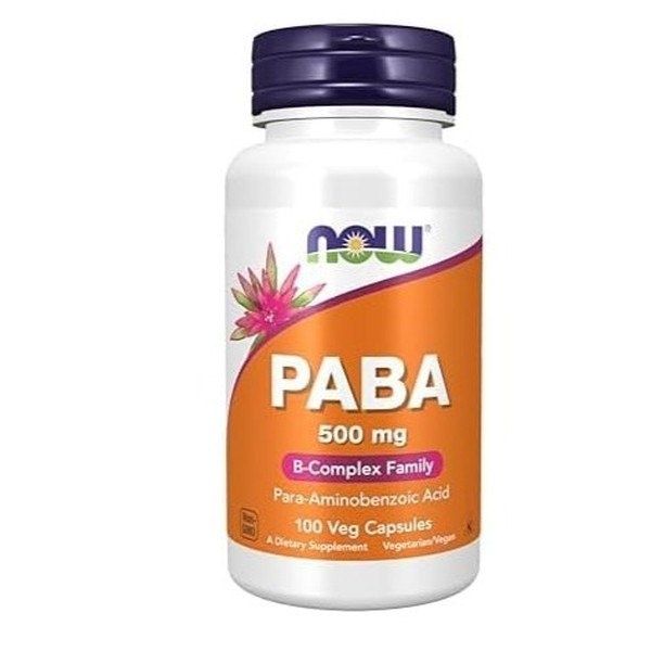 NOW Supplements, ПАБК (парааминобензойная кислота) 500 мг,