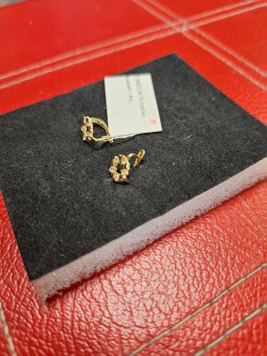 Детски златни обеци - 1,40 гр.