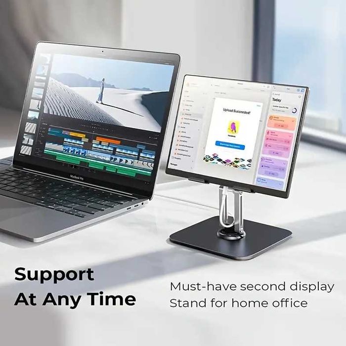 Suport pentru tableta din metal robust cu rotire 360 Design pliabil