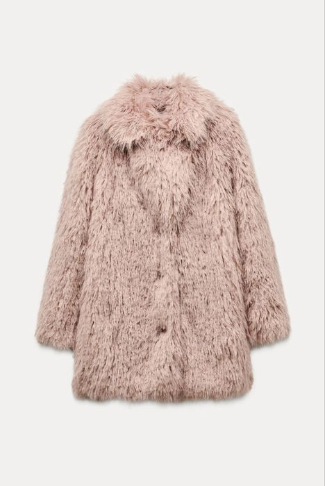 Ново пухено палто Zara / Зара