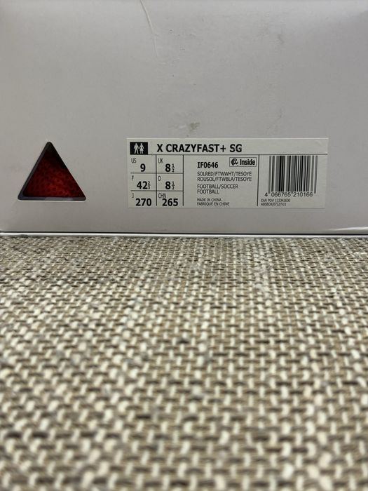 Adidas X Crazyfast+ FG – Оригинални, носени 3 пъти + подарък бутони