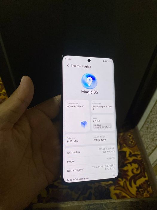 Honor x9b 5g 8/256