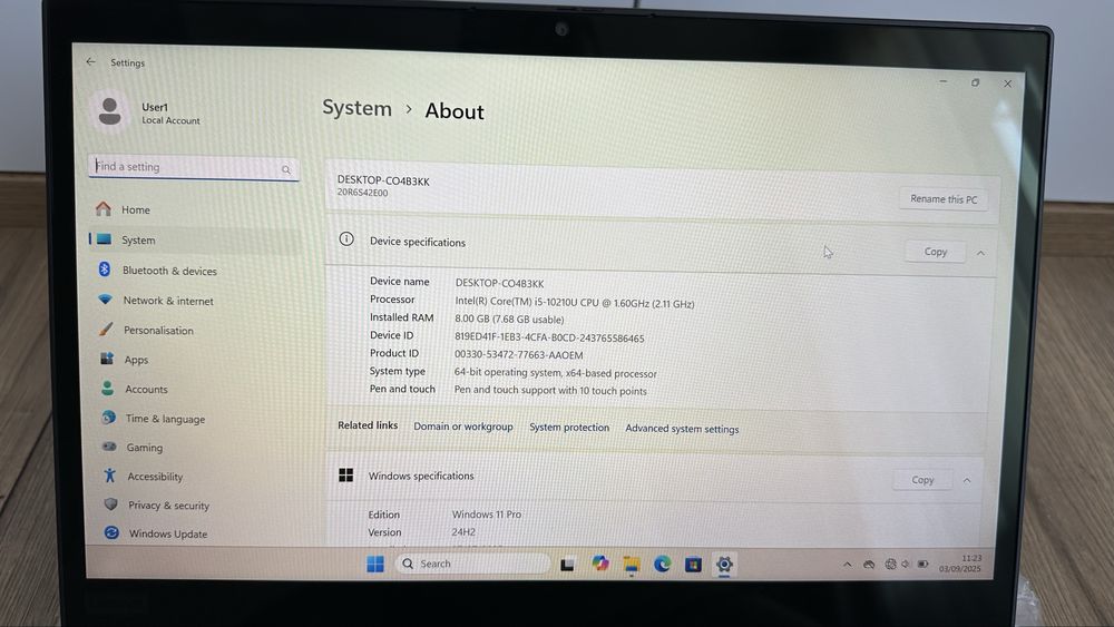 Лаптоп Lenovo Thinkpad L13 Yoga 13.3” Тъч Intel i5-10th/8GB RAM/256GB