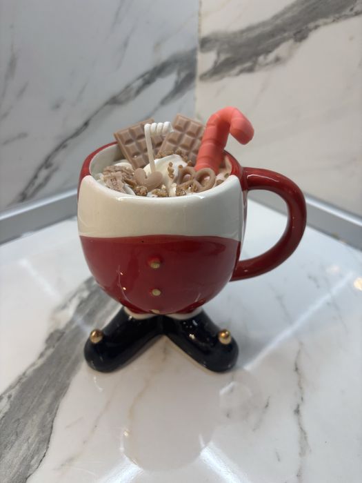 Коледни подаръци - свещи в чашка