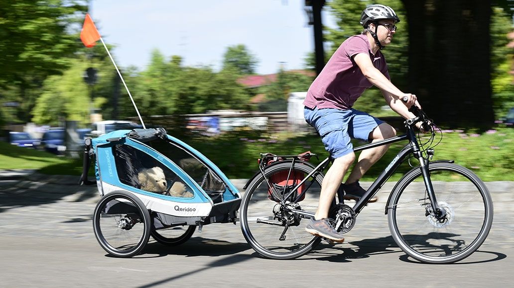 Remorca de bicicleta pentru doua persoane Qeridoo Kidgoo 2