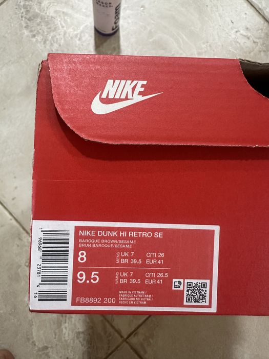 Nike Dunk Hi Retro SE — Оригинал, редкая расцветка!