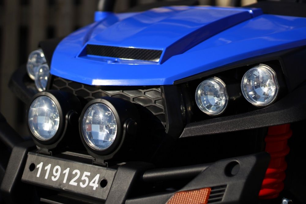 UTV electric pentru 2 copii Golf-Kart 4x4 24V cu Bluetooth #Albastru