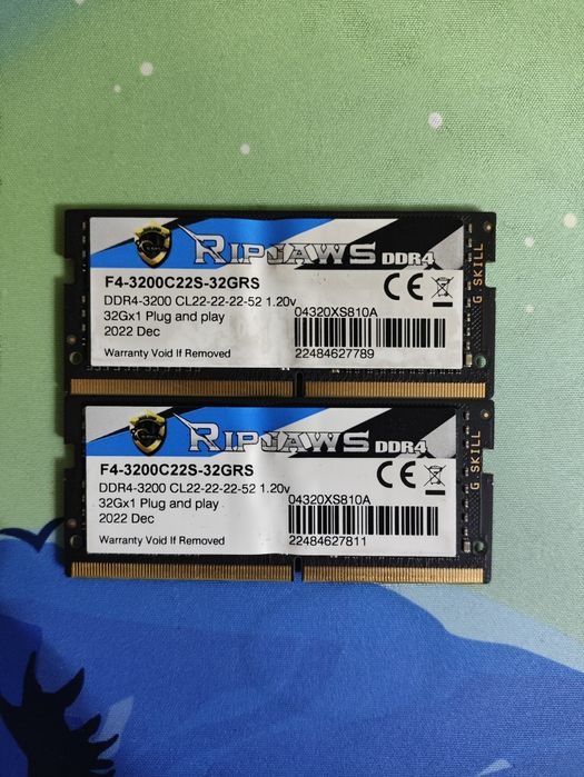 Озу для ноутбука 64гб ddr4 3200mhz