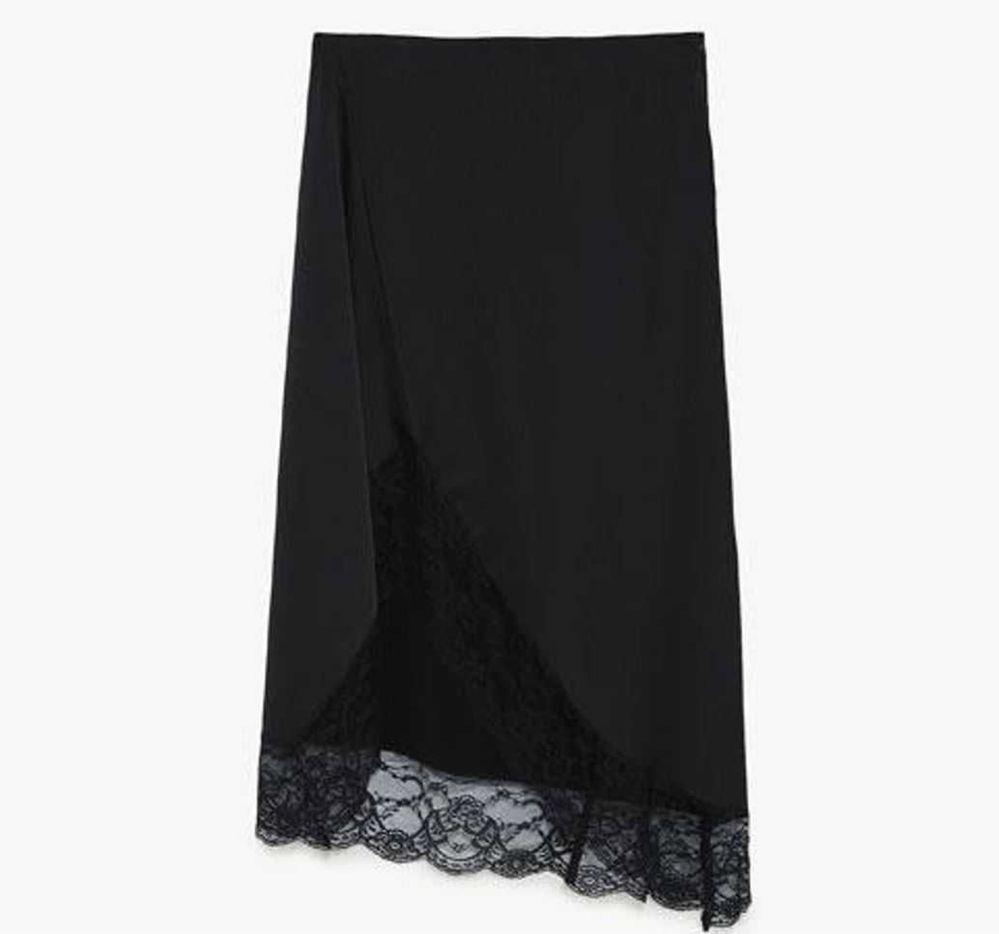 Сатенена миди пола Zara