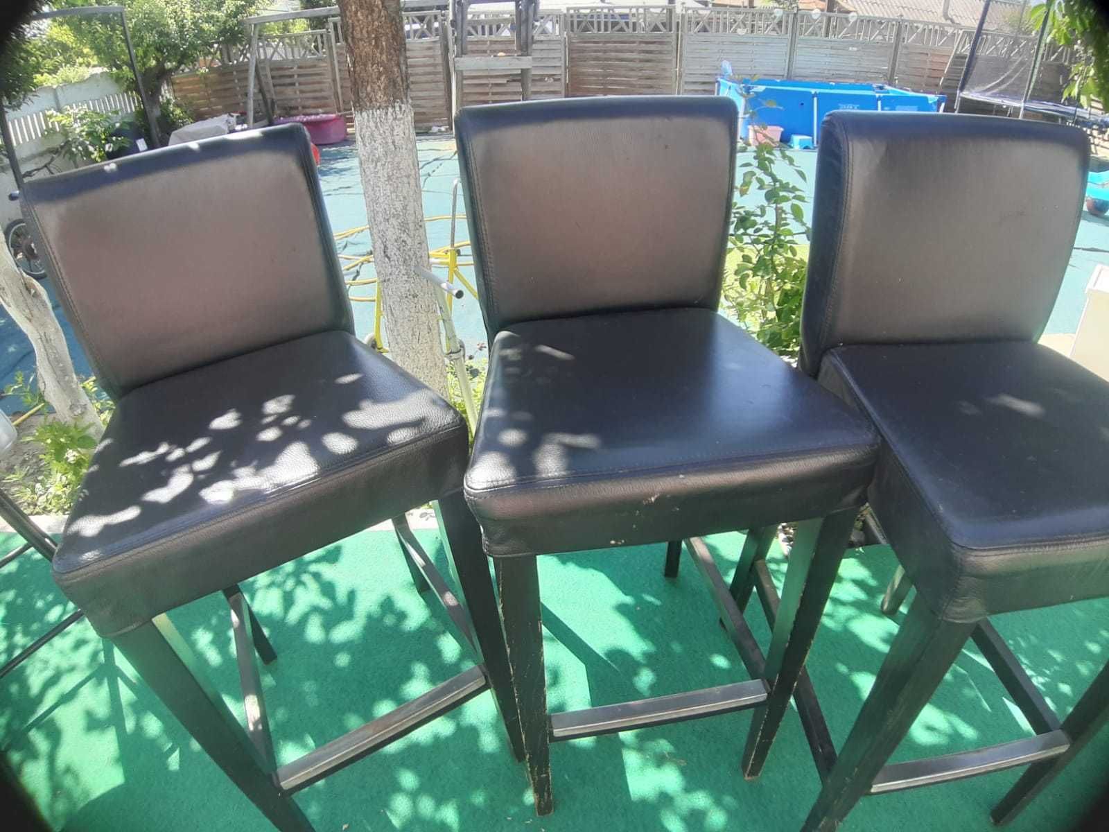 Masă și 6 scaune tip bar
