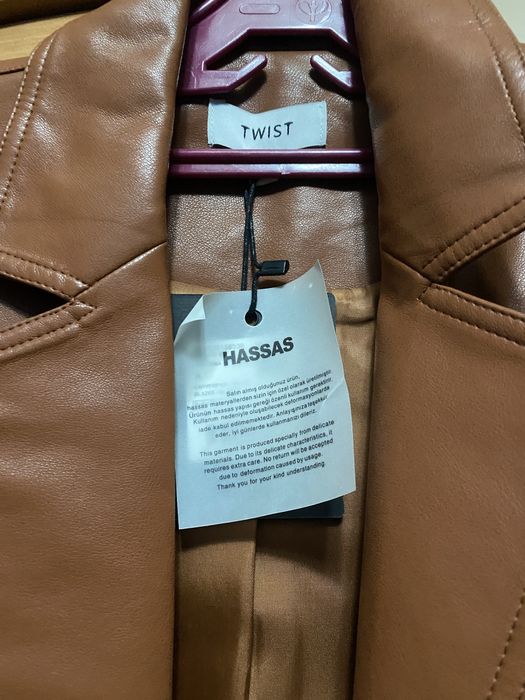 Пиджак женский кожанный