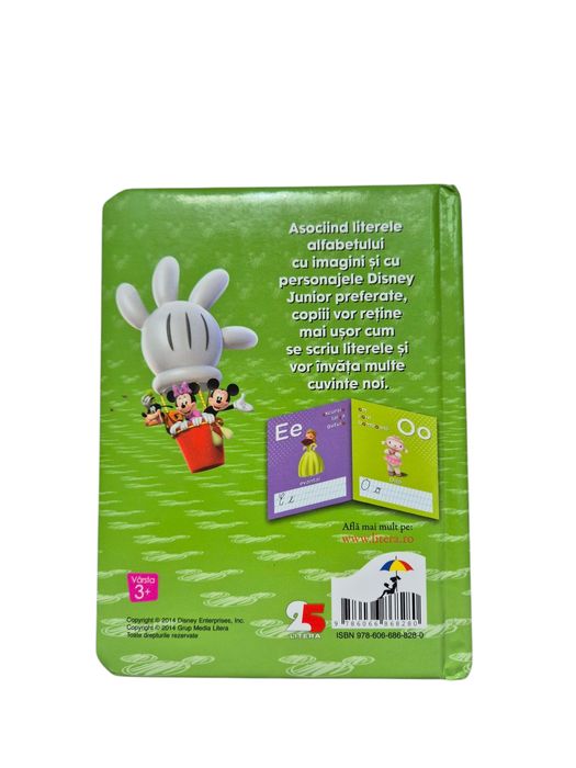 Carte "Invata cu noi alfabetul". Stare impecabila