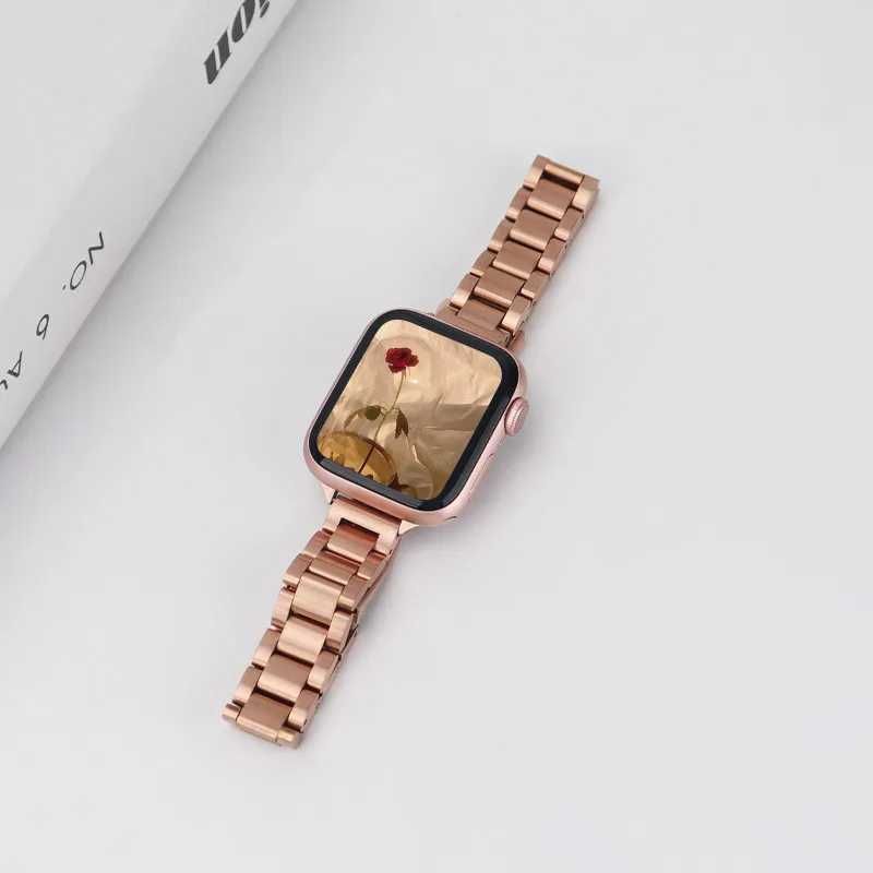 Метална дамска каишка Apple Watch 5/6/7/8/9/Ultra/SE 38/40/41/42/44/45