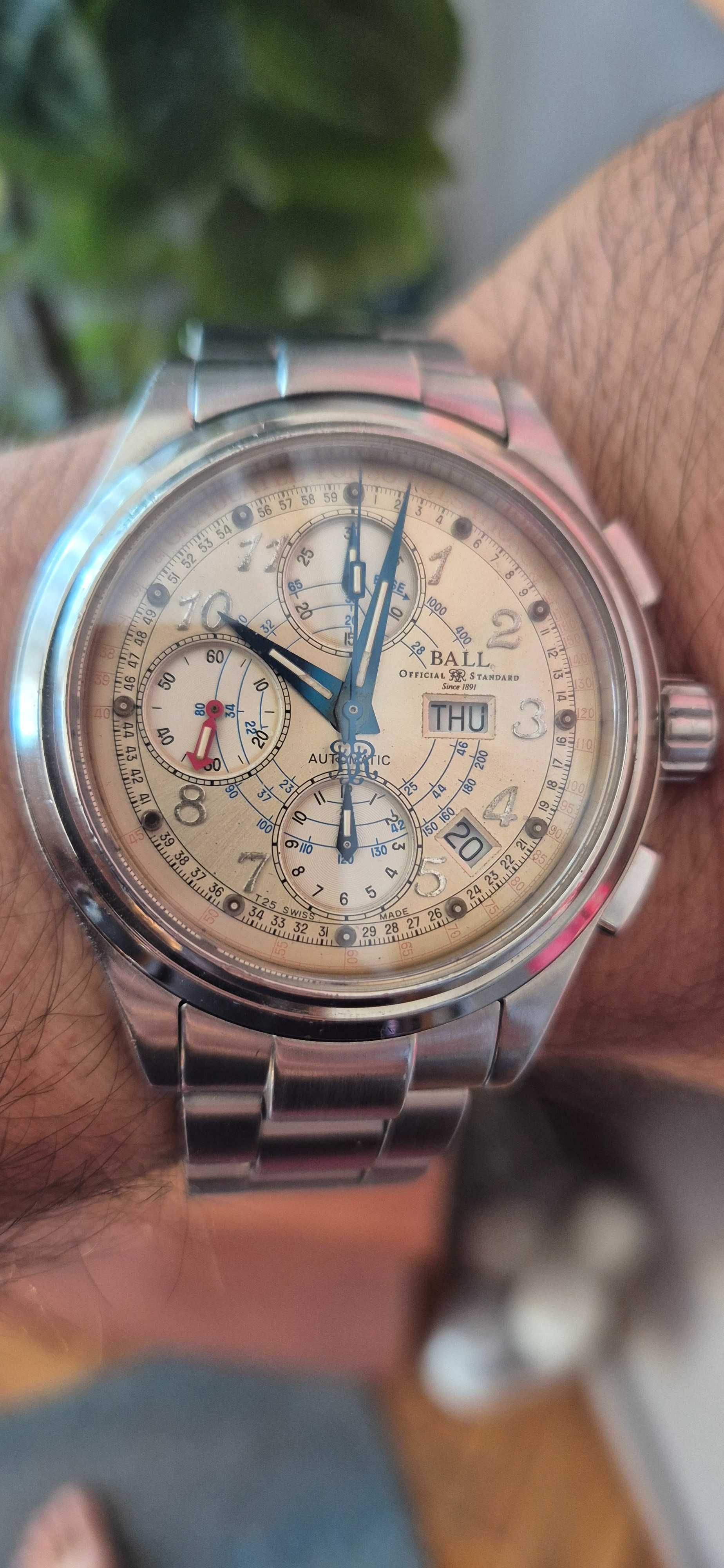 Ball  Trainmaster Chronograph пулсметър Valjoux 7750