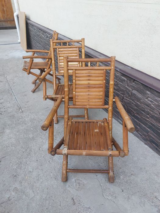 Стулья бамбуковые складные