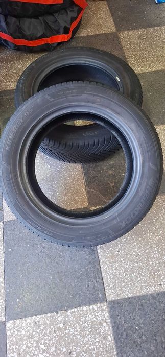 2бр 215/55/16 Hankook 6mm грайфер, дот 20г. Безплатен монтаж