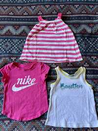 Летен лот - Тениски Nike/Beneton/Obaibi, 74-80