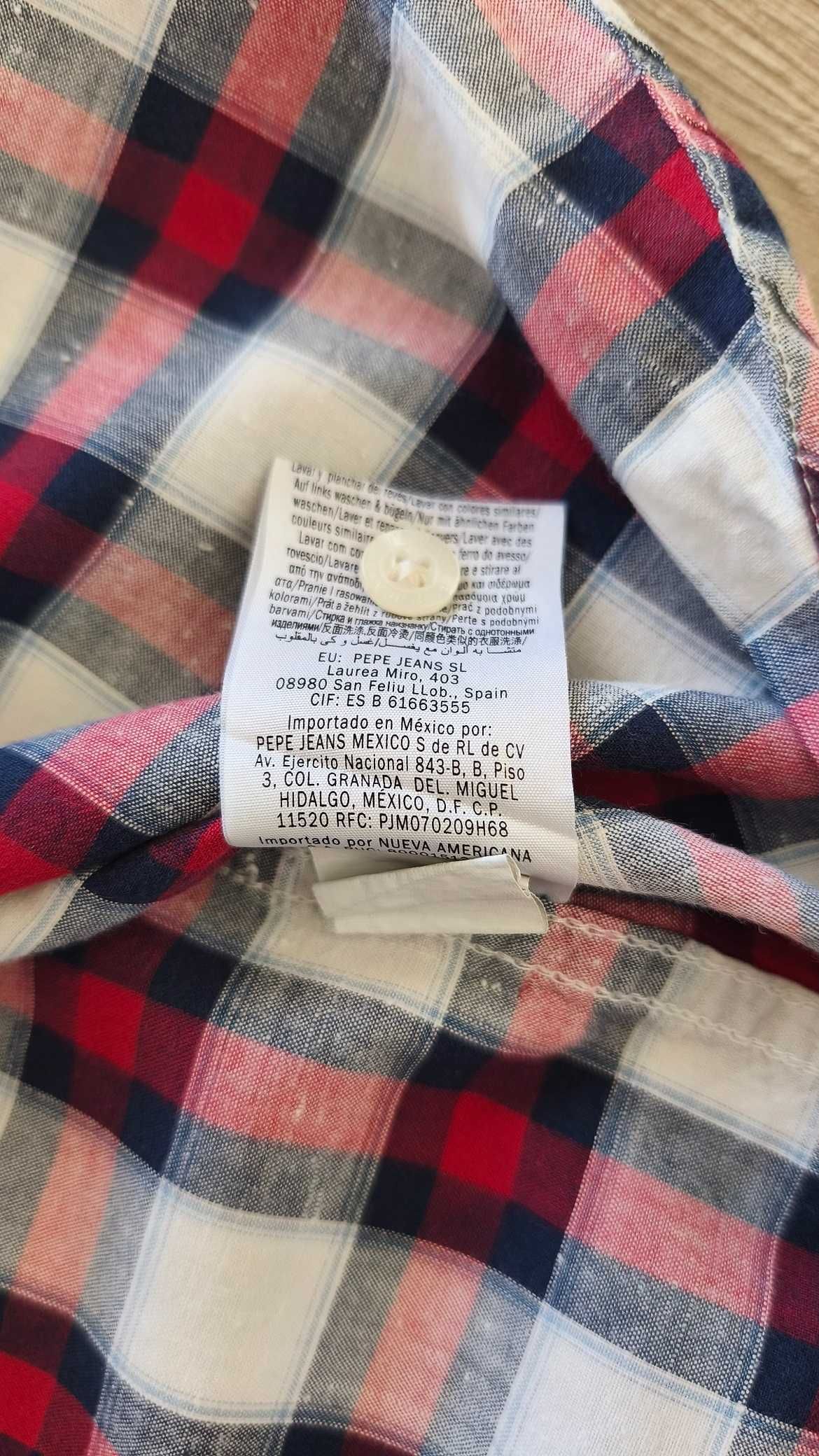 мъжка риза с къс ръкав Pepe Jeans, рамер M