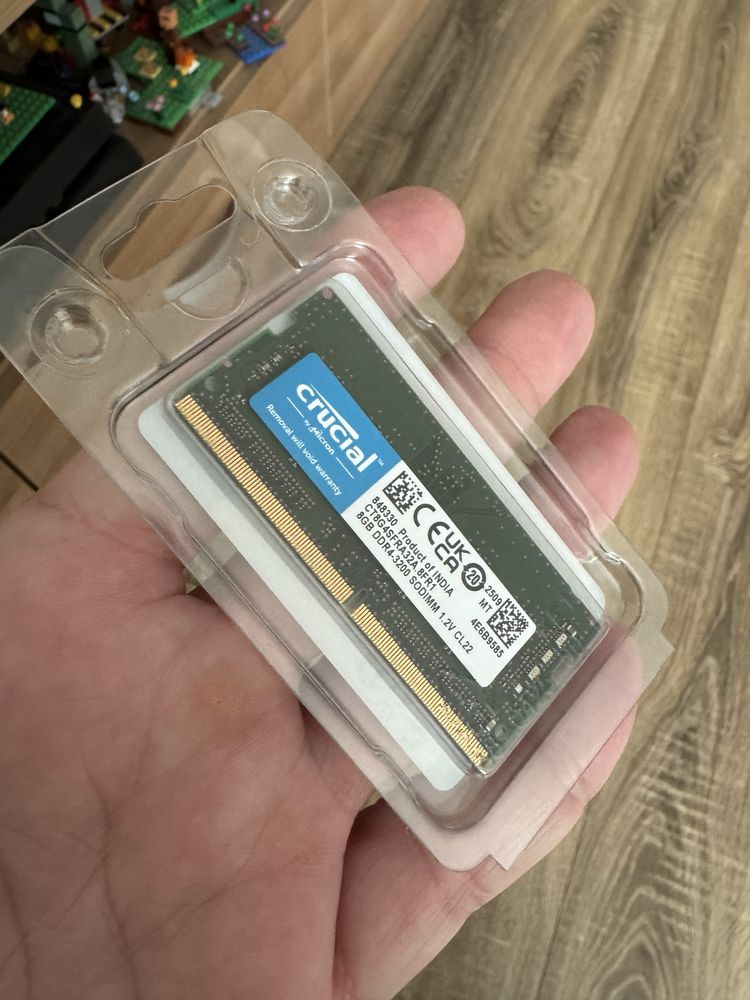 Memorie RAM 8GB DDR4 3200Mhz, Crucial, laptop, desigilati, Noi