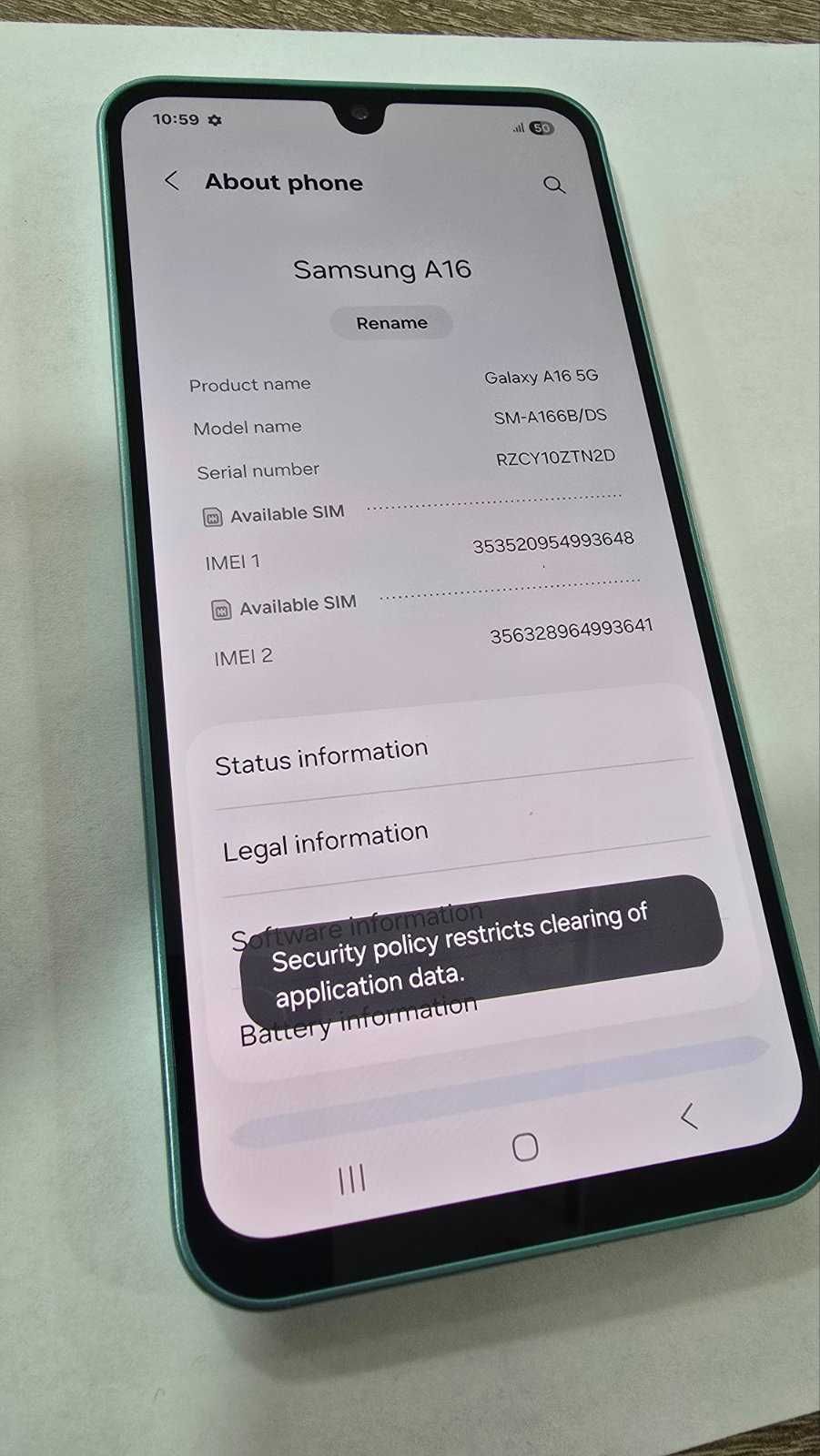 Samsung Galaxy A16 5G 128GB 4GB RAM (SM-A166) ЛИЗИНГОВ