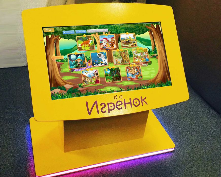 Bolalar uchun o‘yin va chizish kompyuteri sensorli ekran “Igryonek”