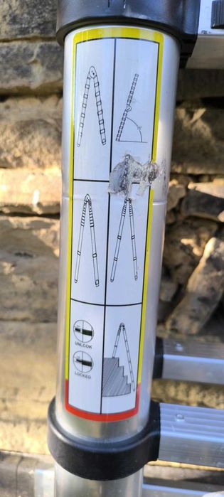 Телескопична стълба GEKO 5 метра Германия