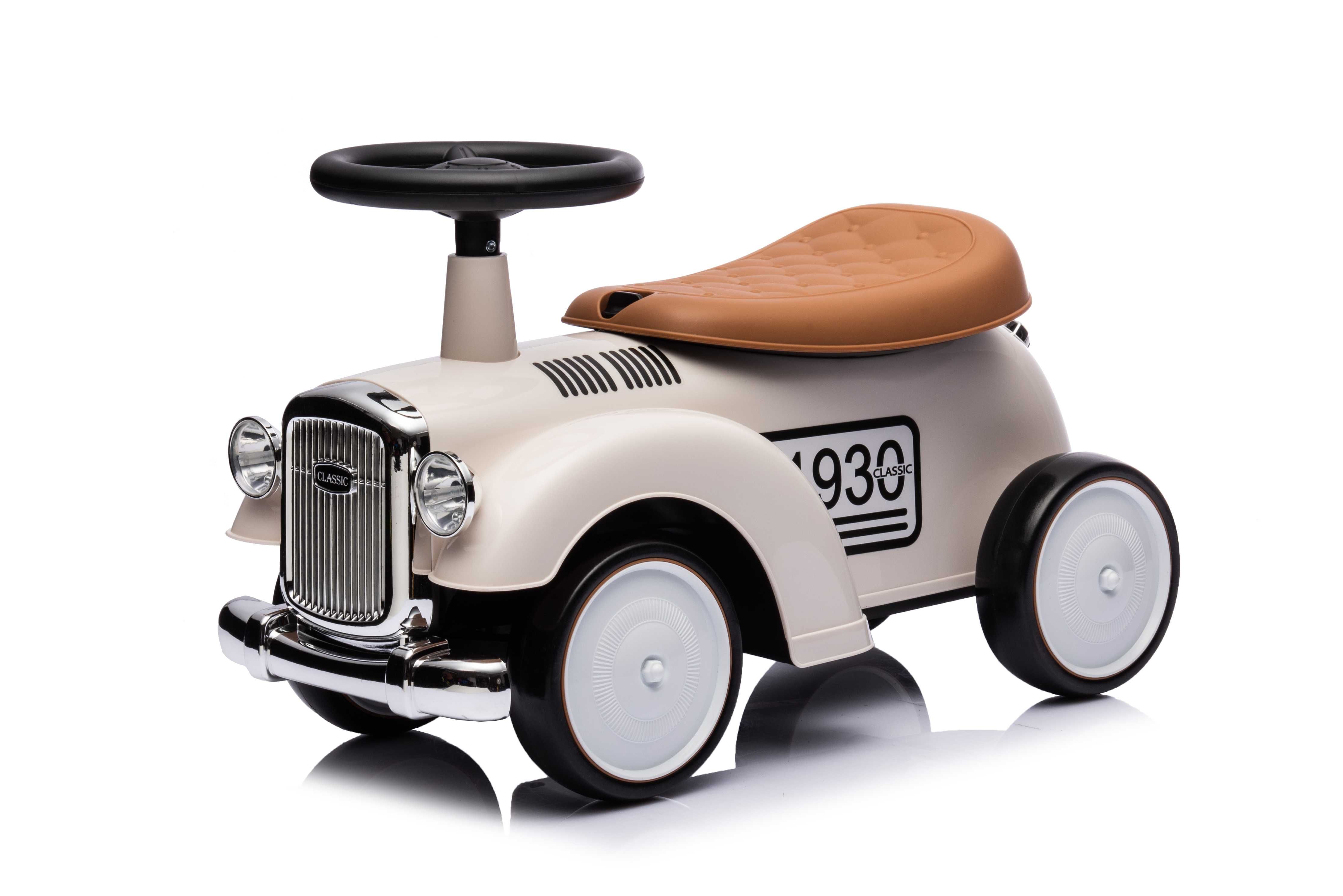 Masinuta premergator Kinderauto BJ665 Baby Car cu roti moi White