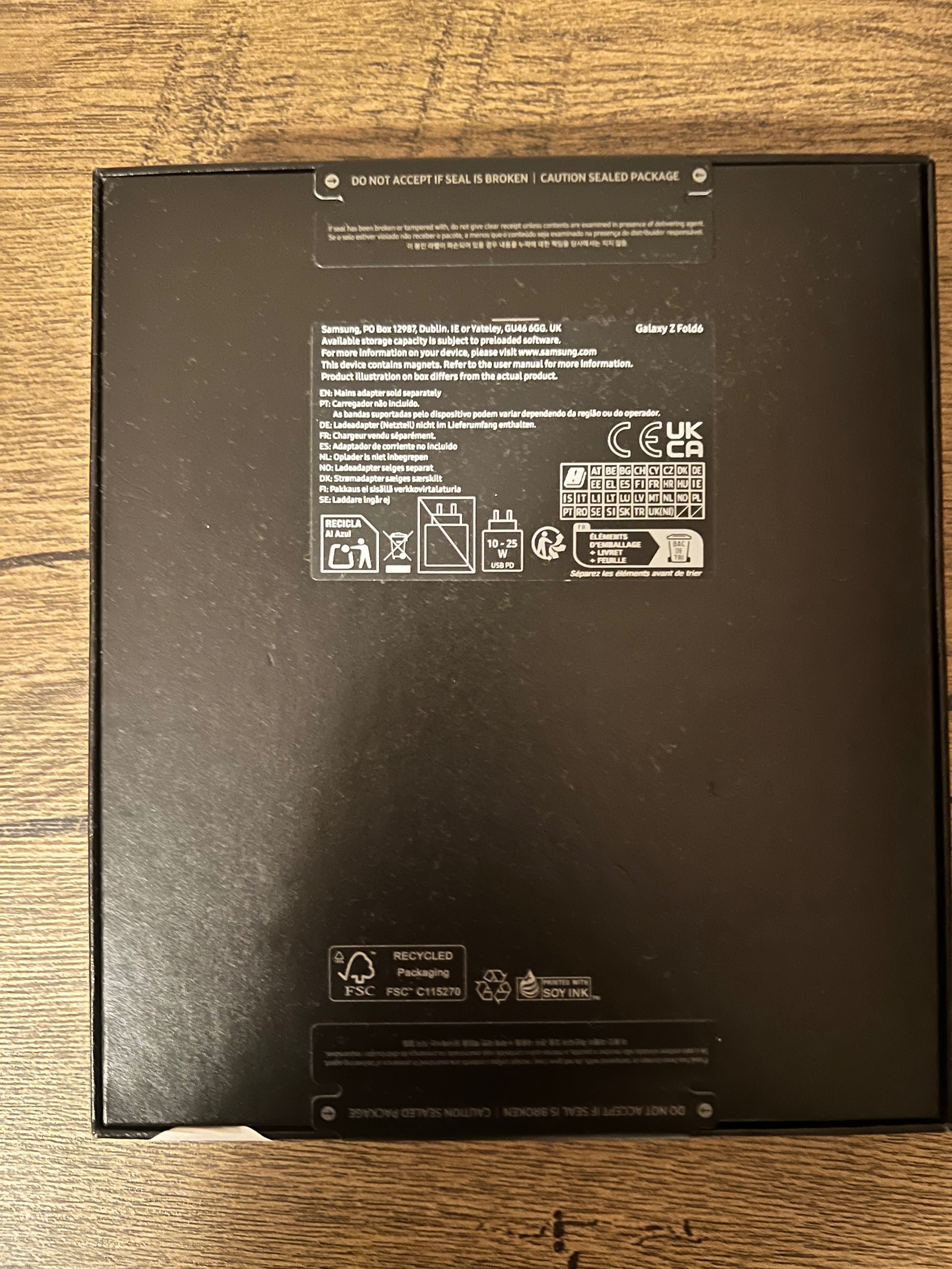 Смартфон Samsung Galaxy Z Fold6, 12GB RAM, 256GB, 5G, Navy