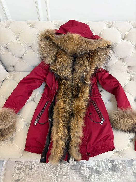 Geaca iarna Parka nlana naturala vulpe