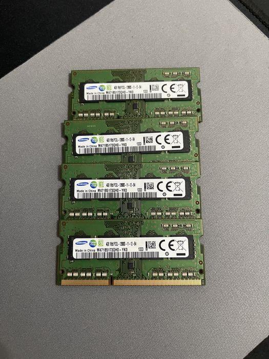 Memorii RAM Laptop 4GB 2GB 1GB DDR3 PC3L si PC3 / 4GB 8GB DDR4