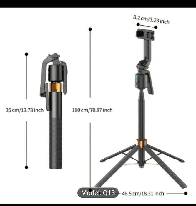 Trepied Selfie Stick cu Mod Urmărire 360⁰