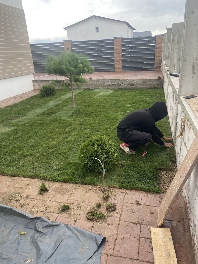 Gazon rulou sistem de irigare automatizat plante ornamentale
