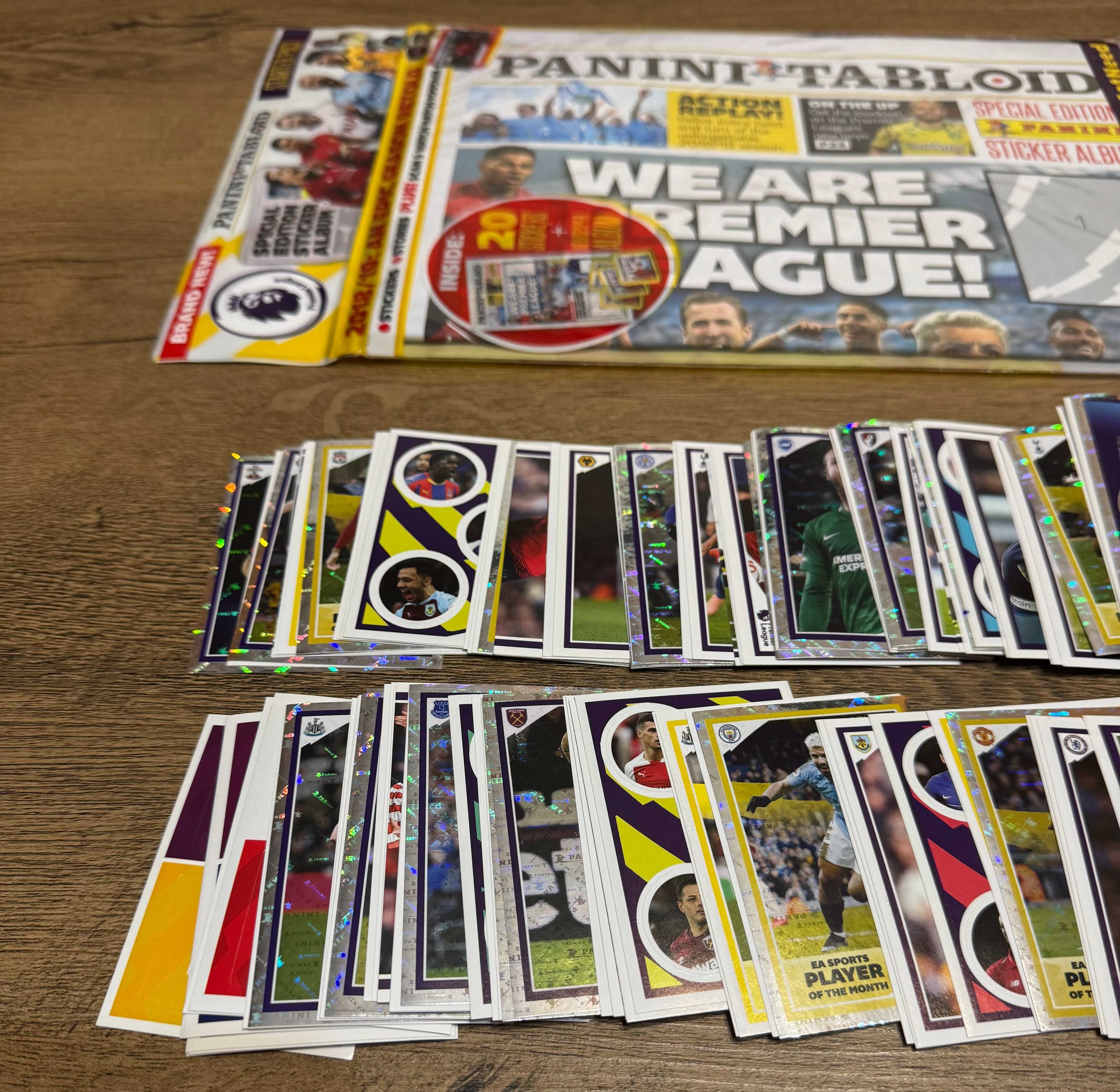 Продавам: Panini Tabloid Premier League 2019 албум и комплект стикери