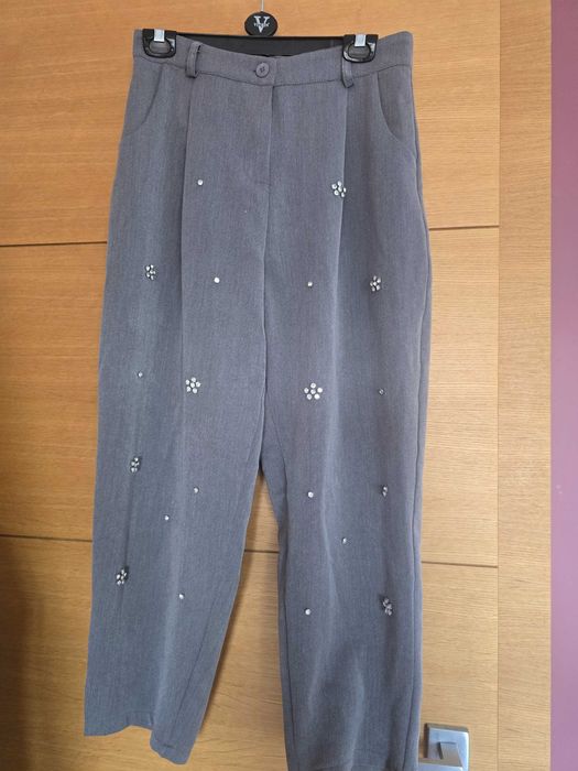 Дамски сив панталон, размер М