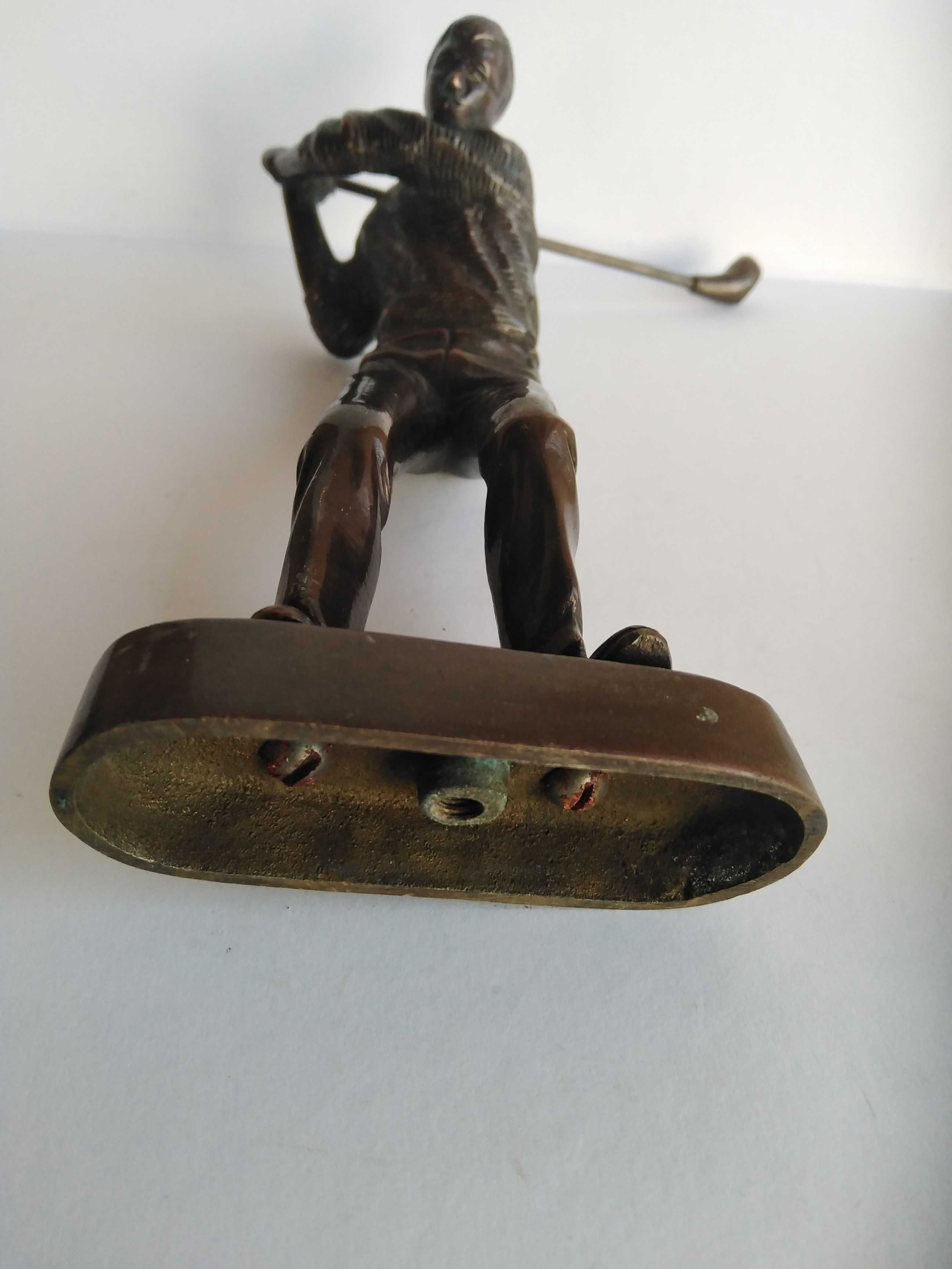 Golf, jucător de golf, statueta bronz masiv, sport golf,