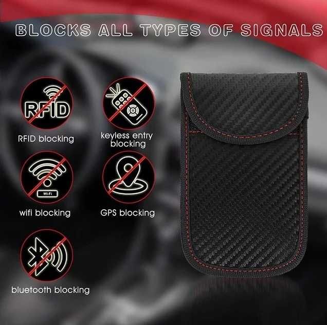 Калъф за заглушаване и блокиране на KEYLESS-GO RFID сигнал