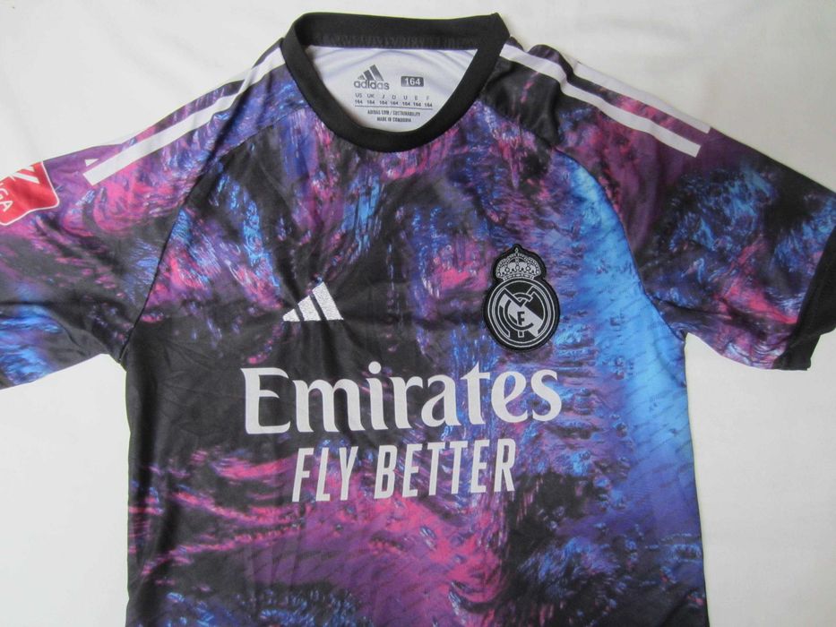 Tricou fotbal Bellingham,Real Madrid,mas.copil 164,Adidas,stare f.buna