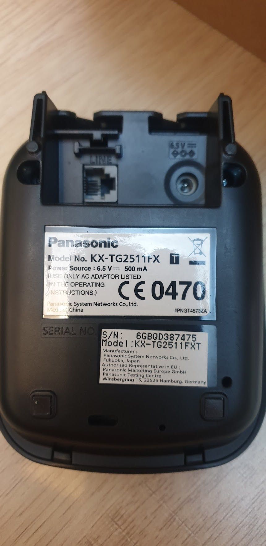 Telefon fix fara fir, Panasonic , KX-TG2511FXT, Ecran 1.4"