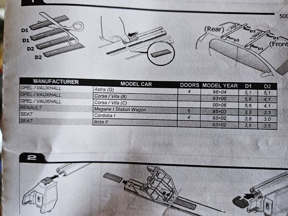 Bare transversale aluminiu Menabo Opel/Renault/Seat