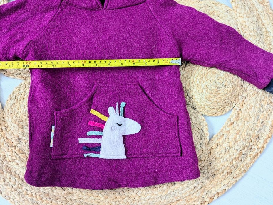 Hanorac / jacheta lana fiarta, dublat cu lana groasa, 3-4 ani