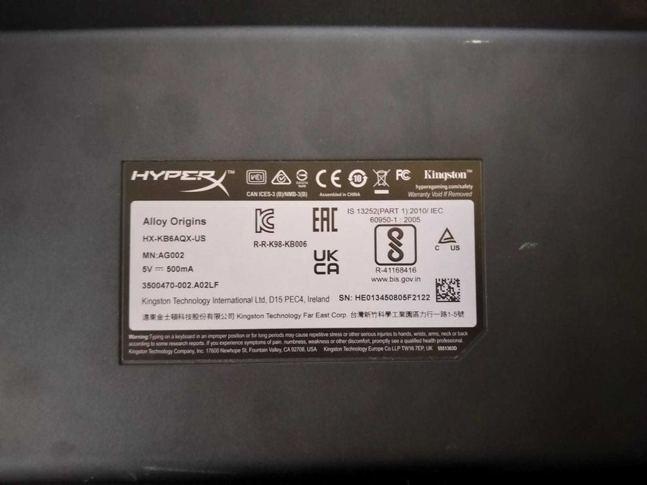 Tastatura HyperX Alloy Origins Aqua Switch 100%