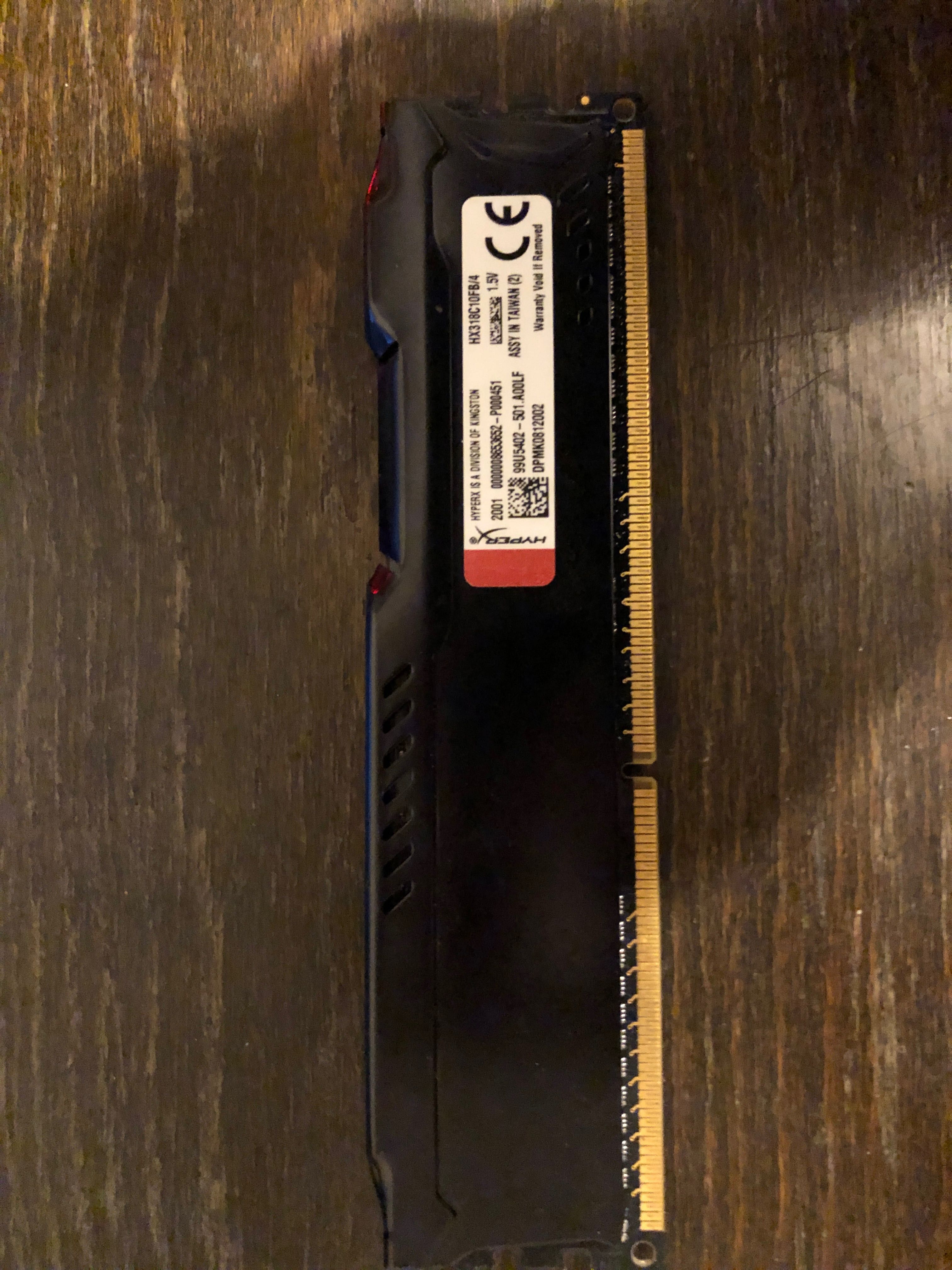 Memorie HyperX black ddr3 4gb